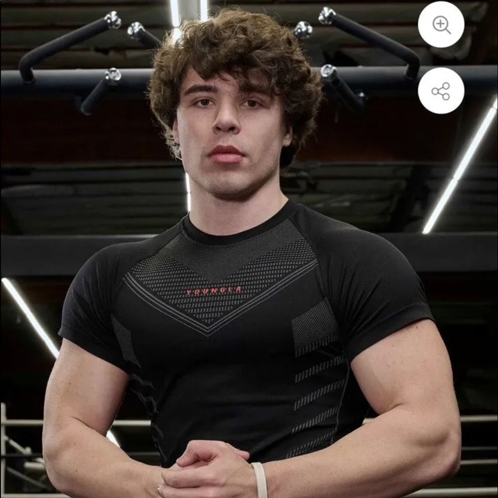 Superhero compression tee